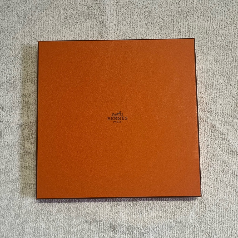 Hermes Scarf Orange Square Box